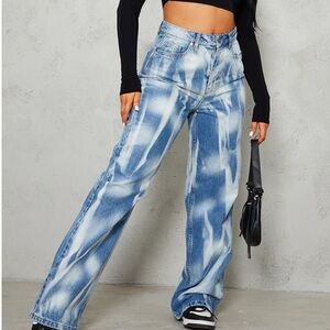 Women's Blue washed high-rise Jeans